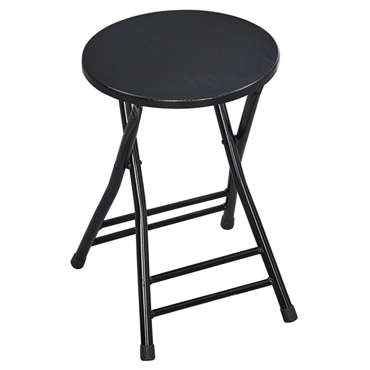 18 Inch Backless Folding Bar Stool with Footrest W415