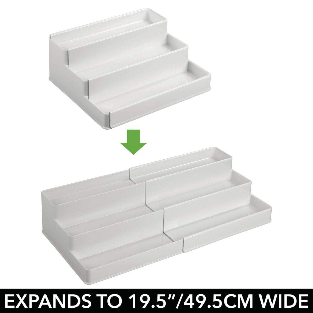 Plastic Expandable 3-Tier Shelf Rack Organizer T9436
