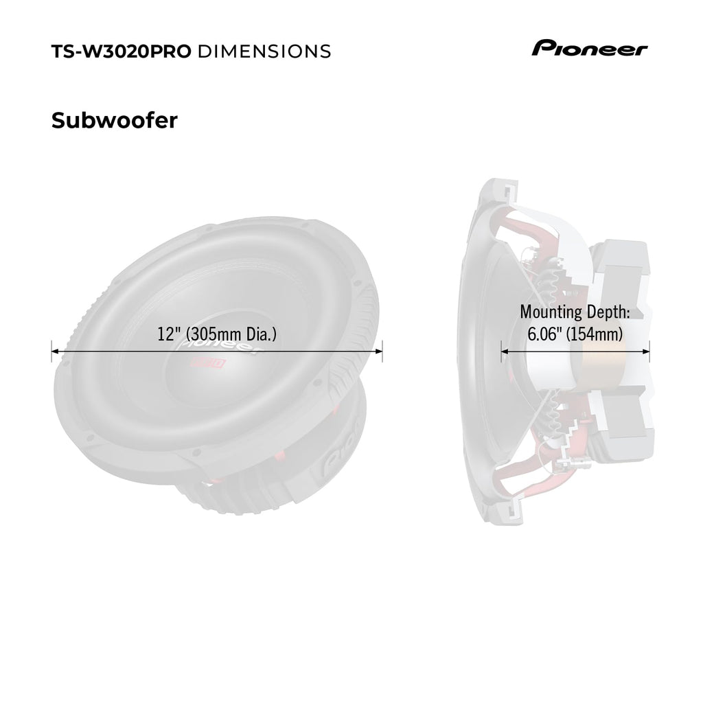 12" Subwoofer 2000W Max A694