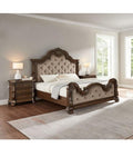 Dark Cherry Wood Eastern King Traditional Platform Bed Z81539