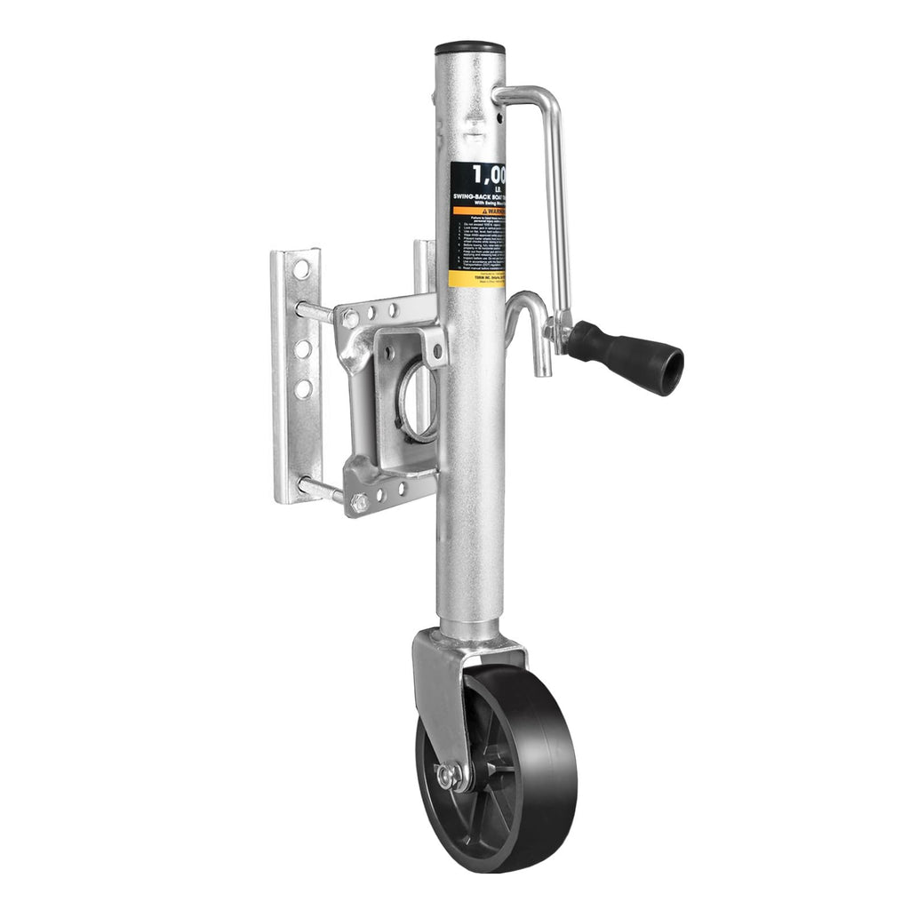 1000 lbs Swivel Boat Trailer Jack with Wheel D880