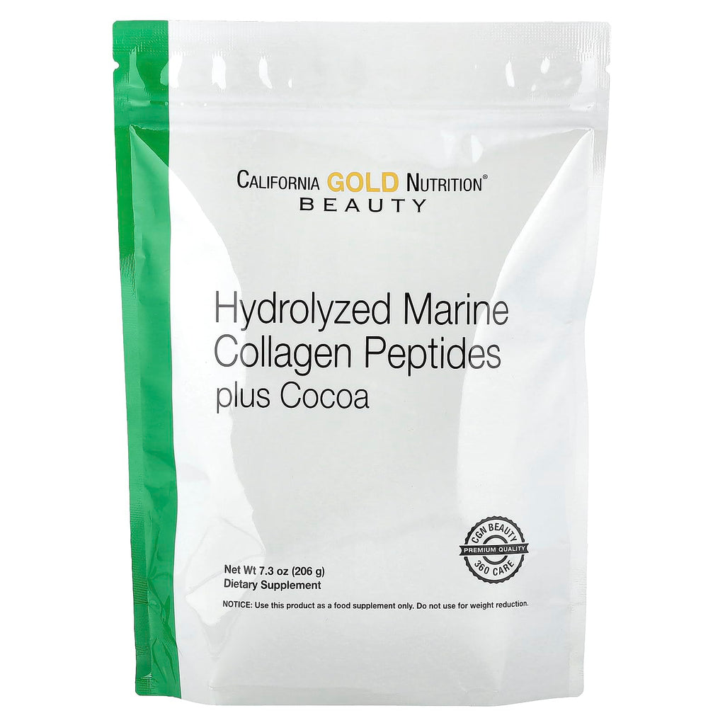 Hydrolyzed Marine Collagen Peptides with Cocoa, 7.3 oz P968