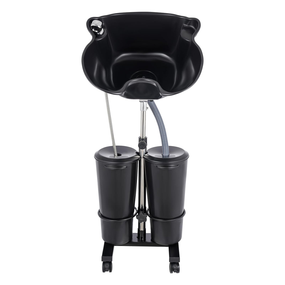 Portable Shampoo Bowl with Electric Pump, Height Adjustable Hair Washing Station Z27677