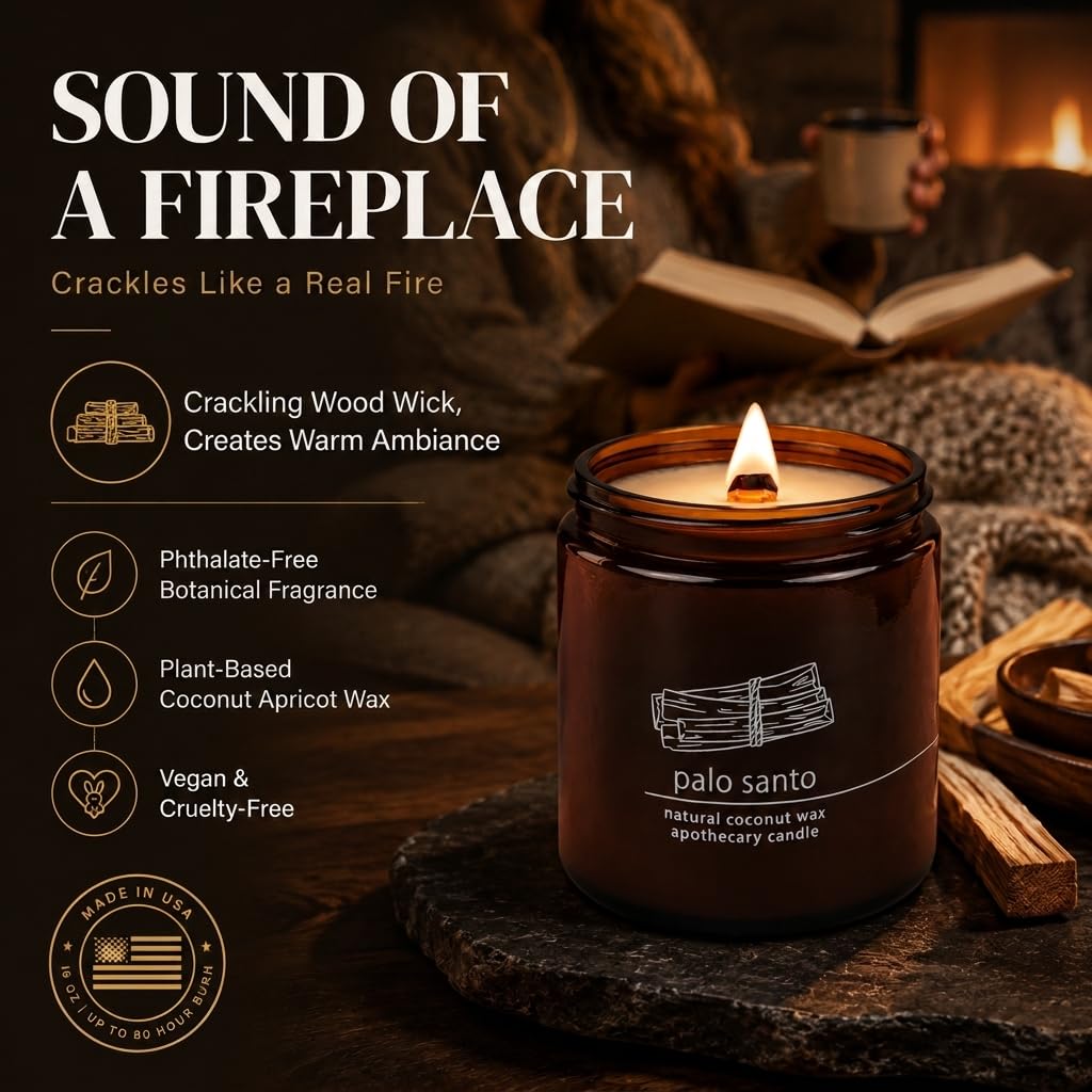 16 oz Wood Wick Candle T7787