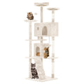 70 Inches Multi-Level Cat Tree with Scratching Posts J779439