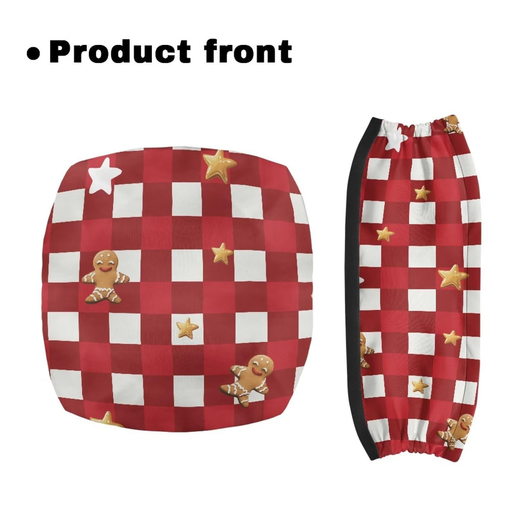 Red Lattice Rollator Walker Accessories Seat and Backrest Rollbar Covers Washable V3710