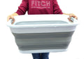 Collapsible Plastic Laundry Basket Set of 2 O9042