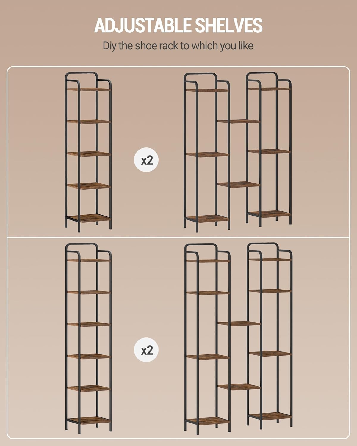 Narrow Industrial Bookcase I938920