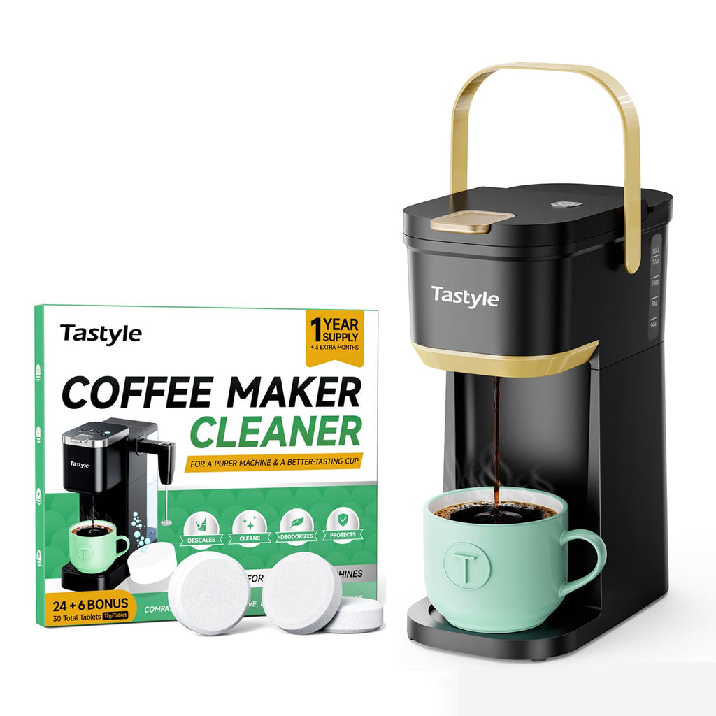 Mini Single Serve Coffee Maker with 30 Descaler Tablets G708394