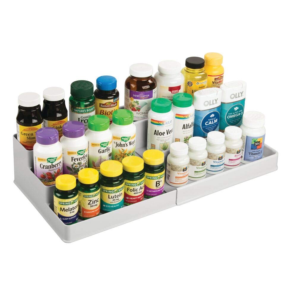Plastic Expandable 3-Tier Shelf Rack Organizer T9436