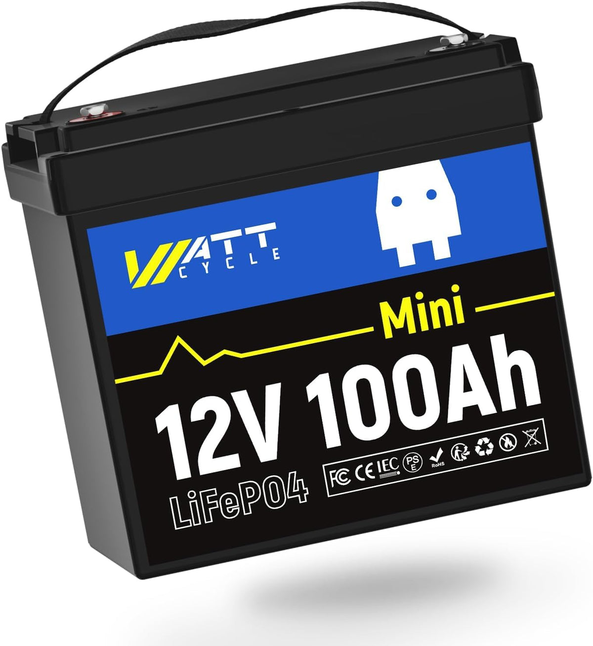 12V 100Ah Mini LiFePO4 Battery with 100A BMS N440