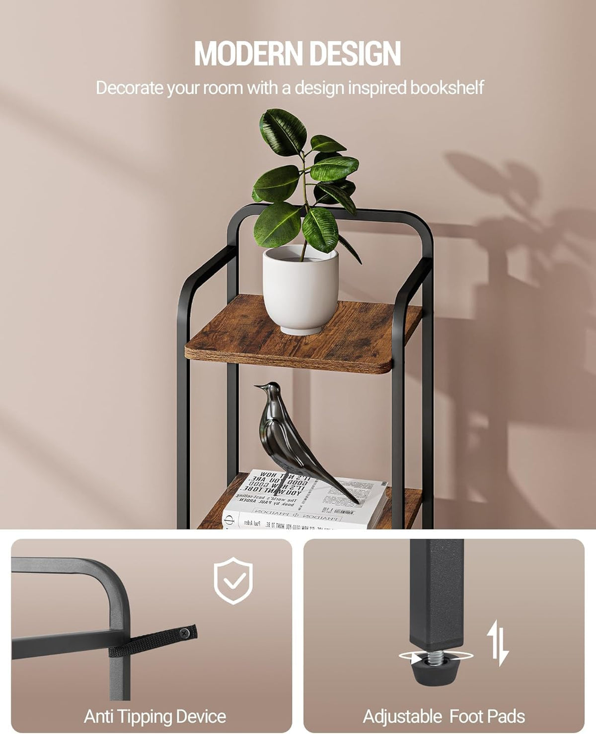 Narrow Industrial Bookcase I938920