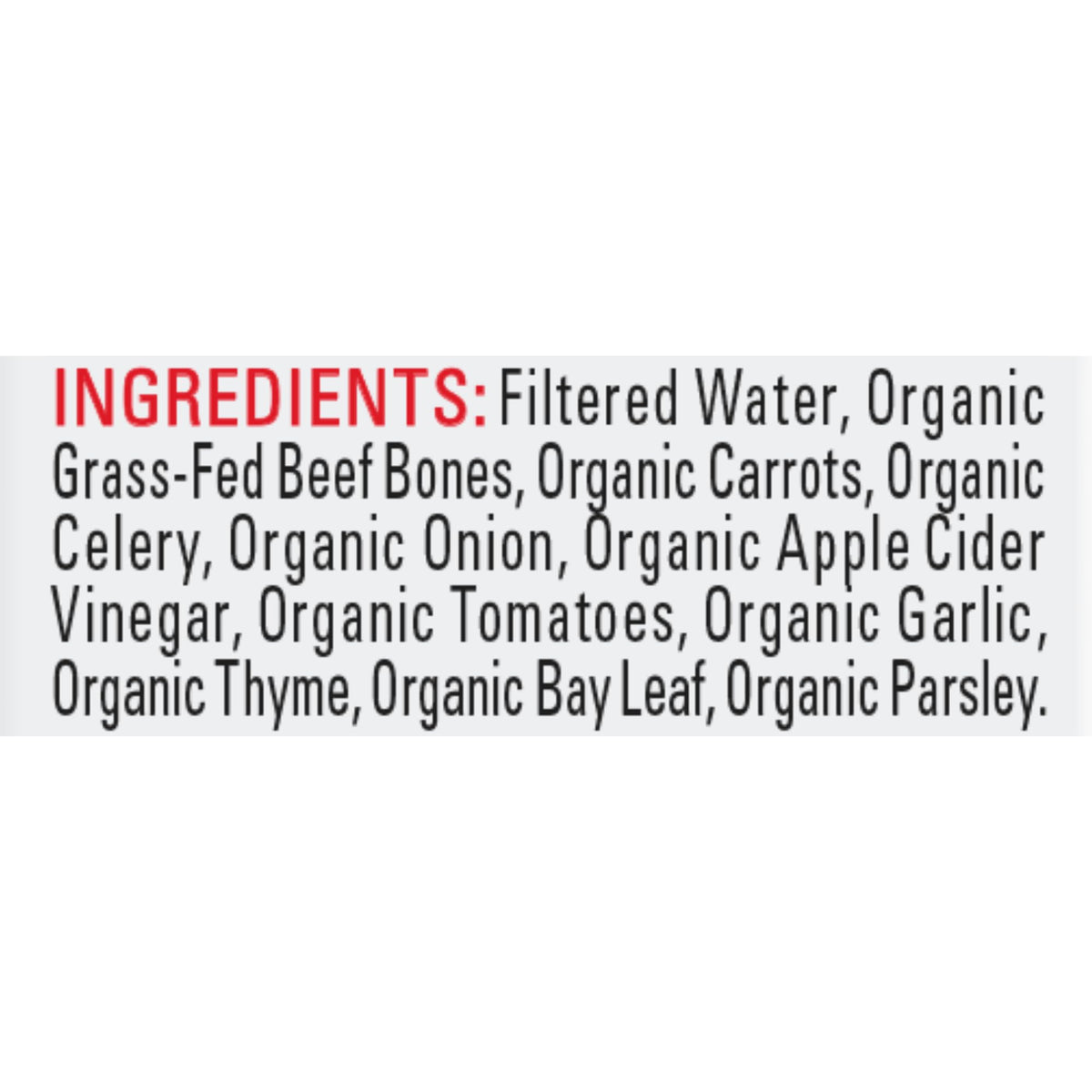 Organic Beef Bone Broth No Salt Added 16.9oz 6 Pack U52501