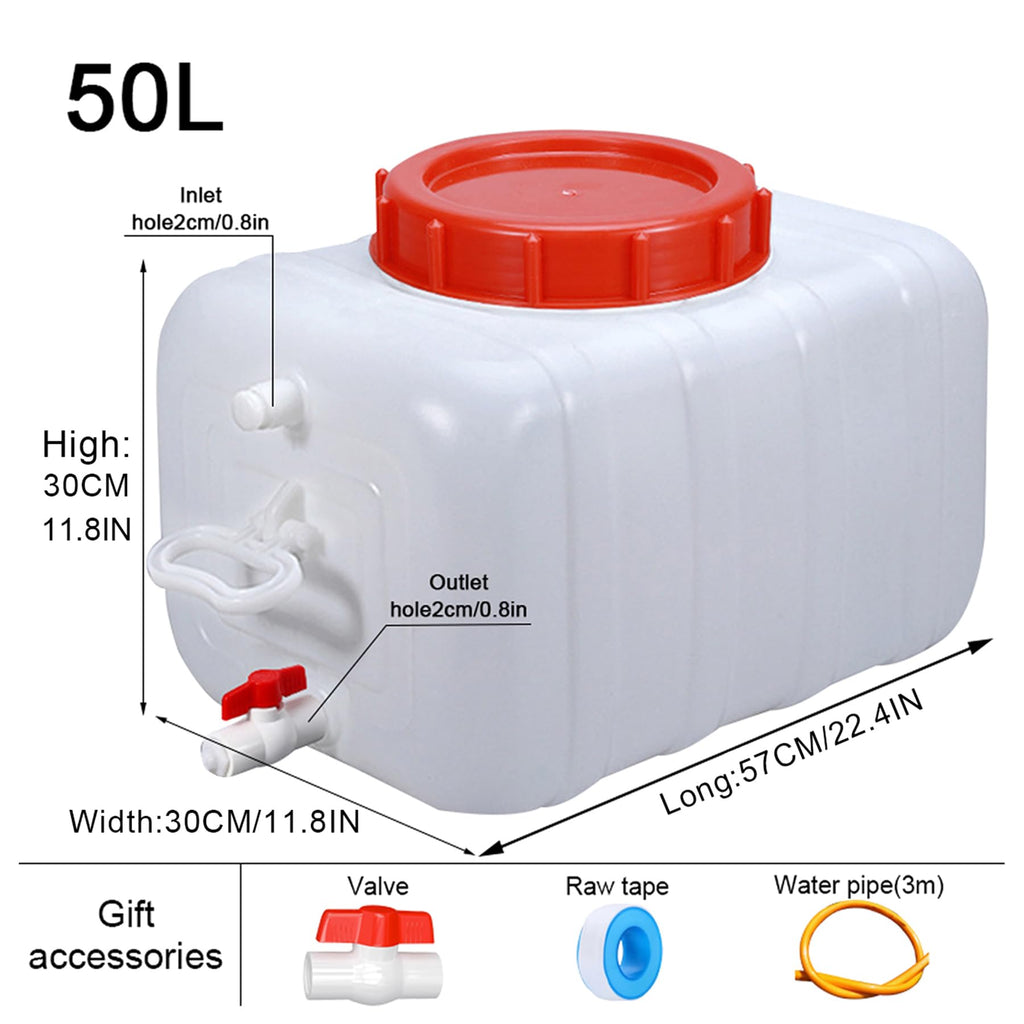 52.8 Gallon Portable Water Storage Container with Spigot I928