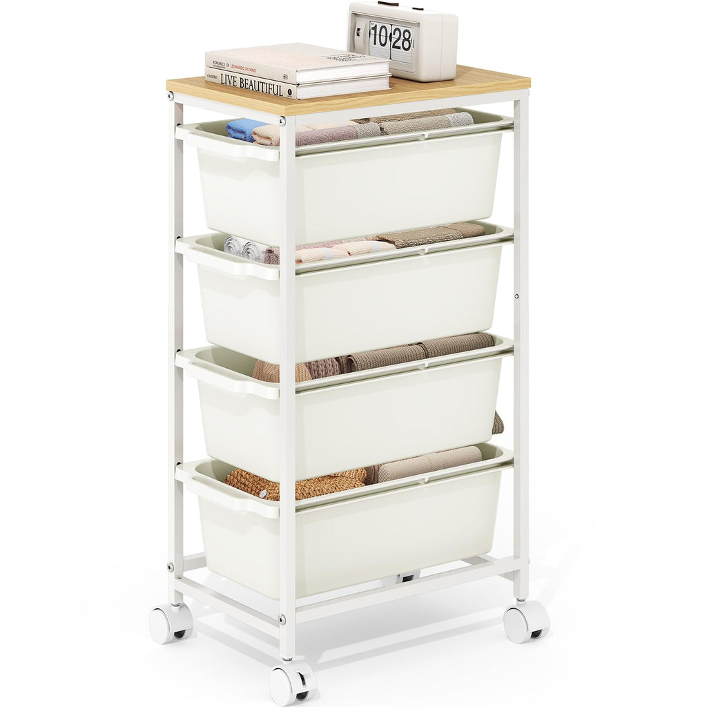 Slim Rolling Cart with 4 Drawers W226618