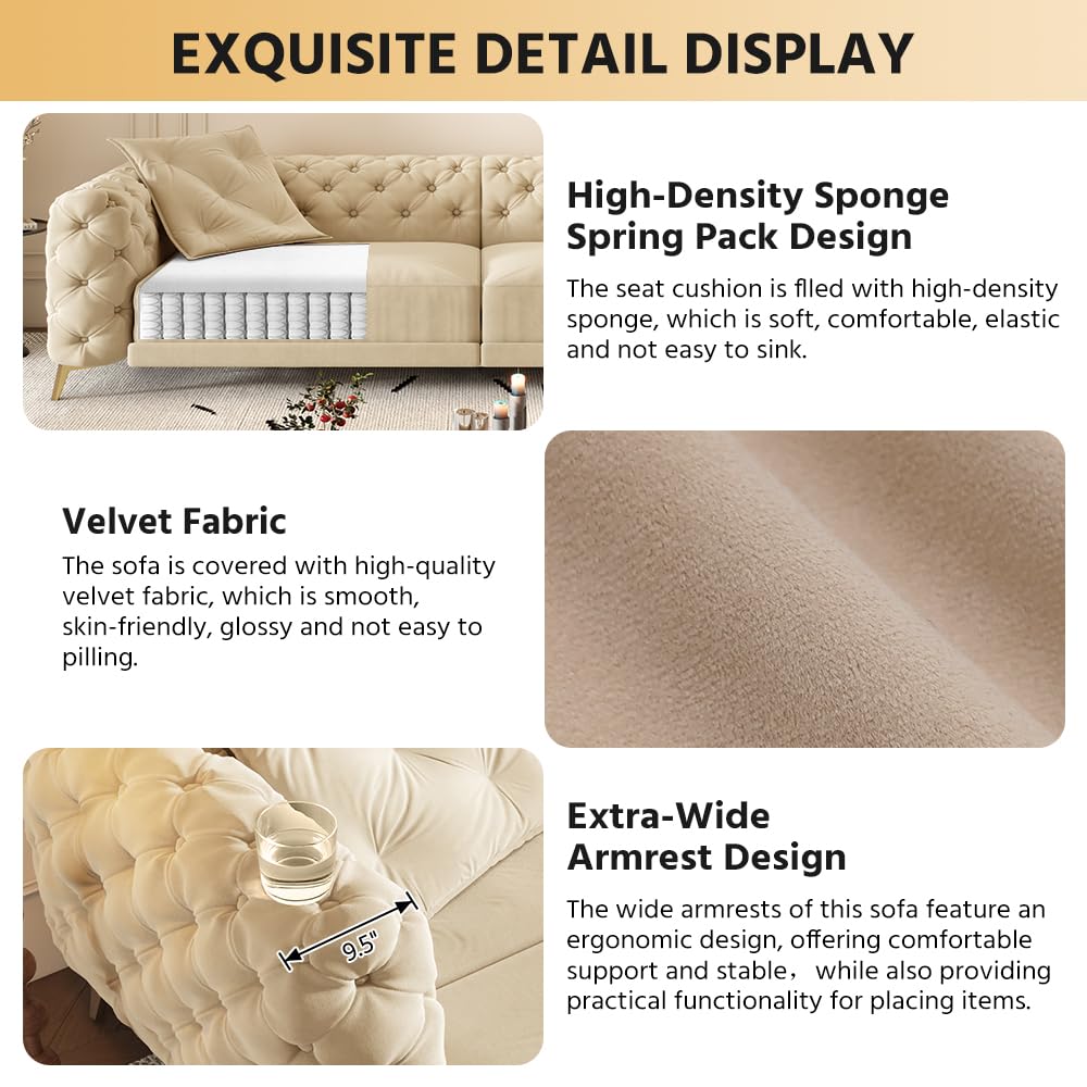 King Size Velvet Sleeper Sofa Bed D400104