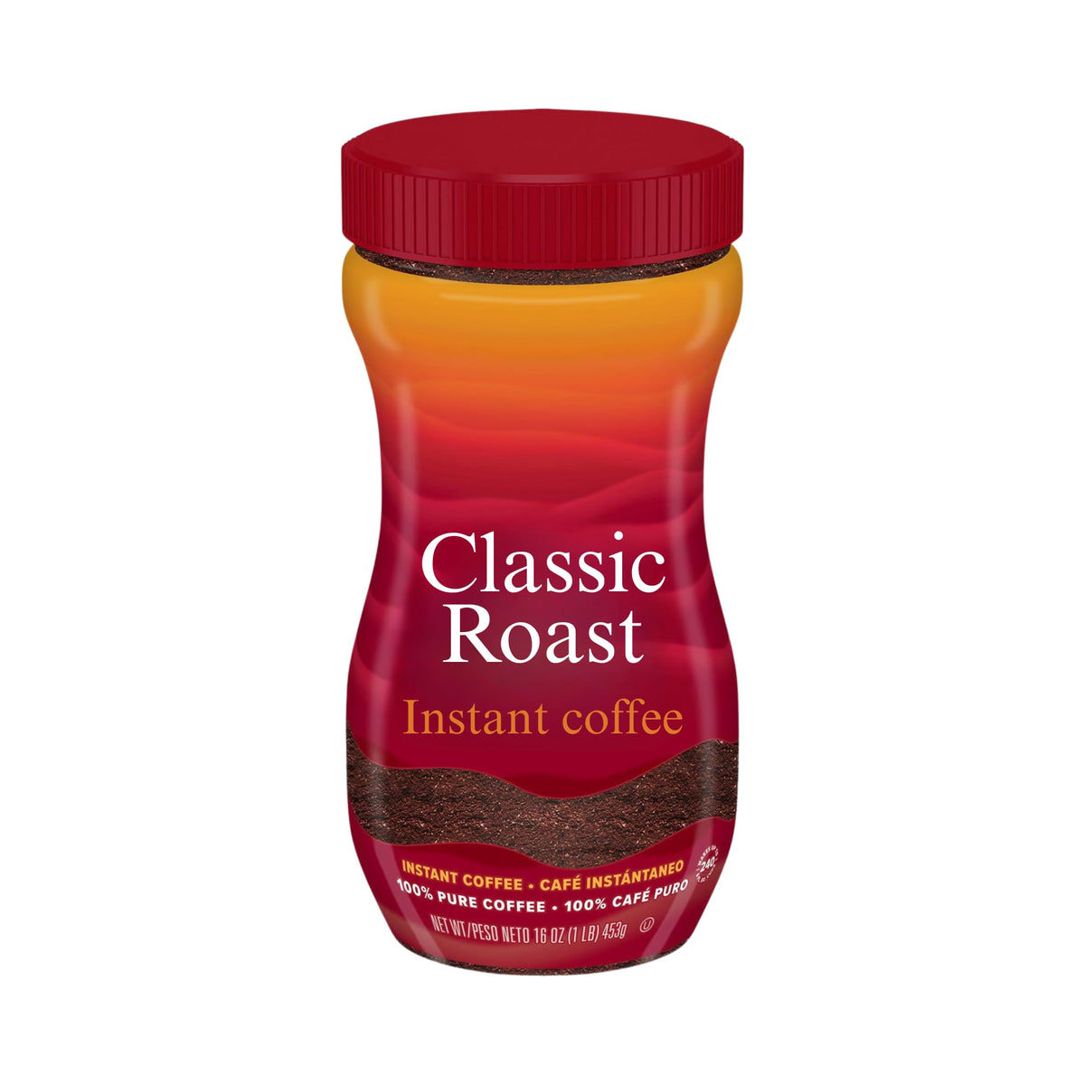Instant Coffee Crystals Classic Roast 16 oz N873