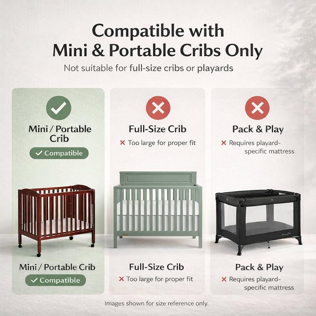2-in-1 Breathable Inner Spring Portable Crib Mattress E587