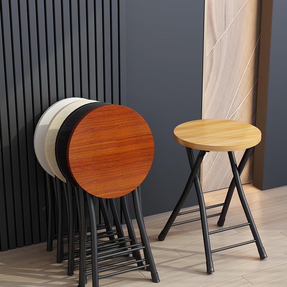 18 Inch Backless Folding Bar Stool with Footrest W415