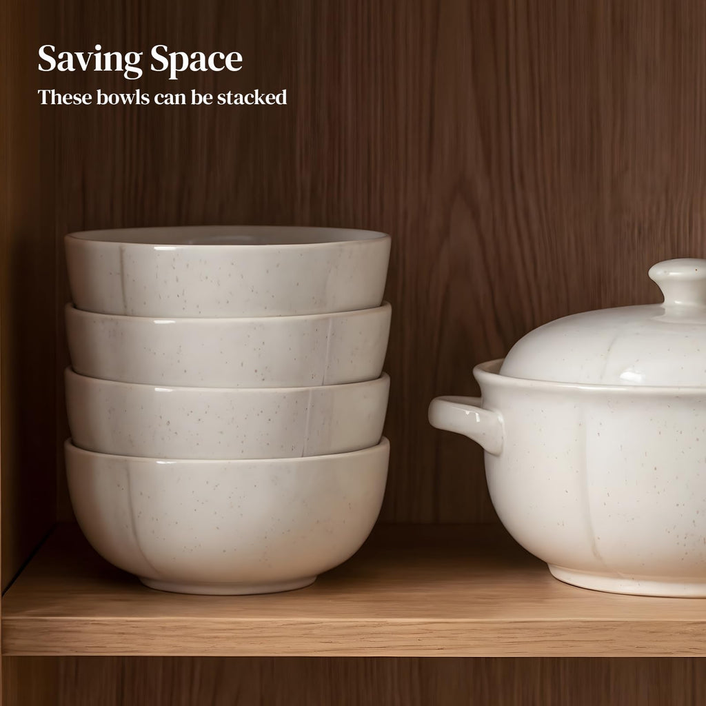32 OZ Ceramic Soup Bowls Set of 4 L2642