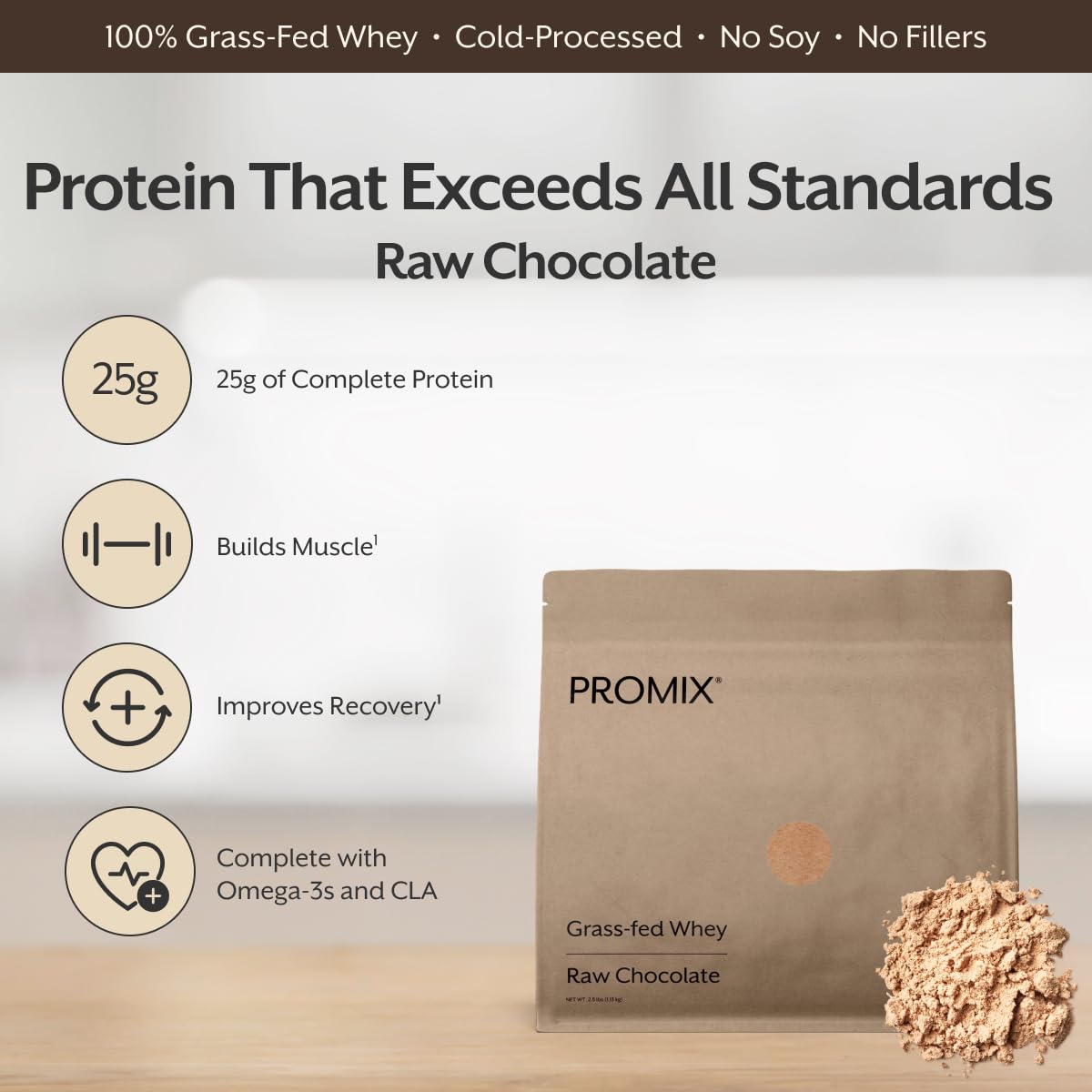 Whey Protein Powder Raw Chocolate 5 Pound G738