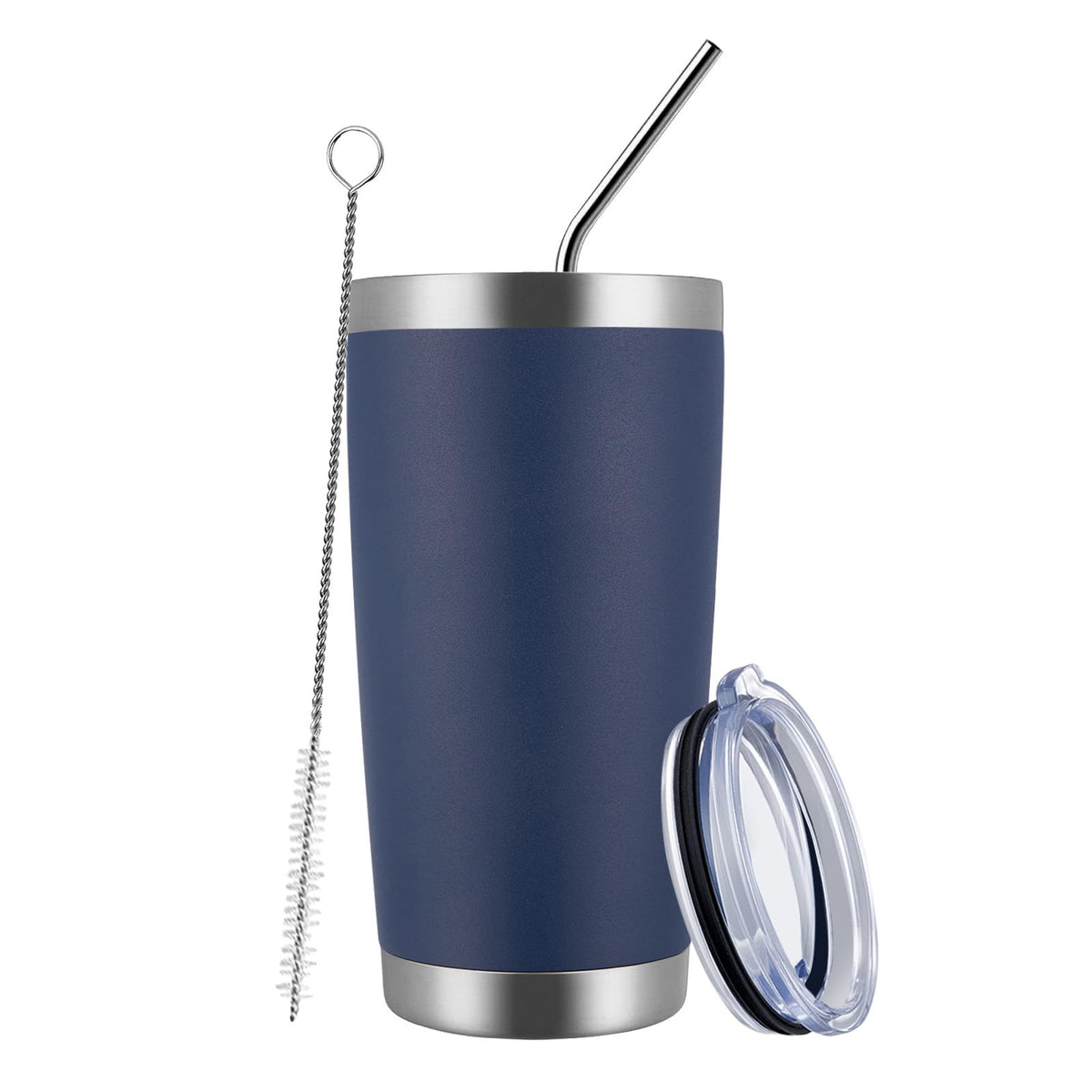 20oz Stainless Steel Insulated Tumbler with Lid and Straw X926331