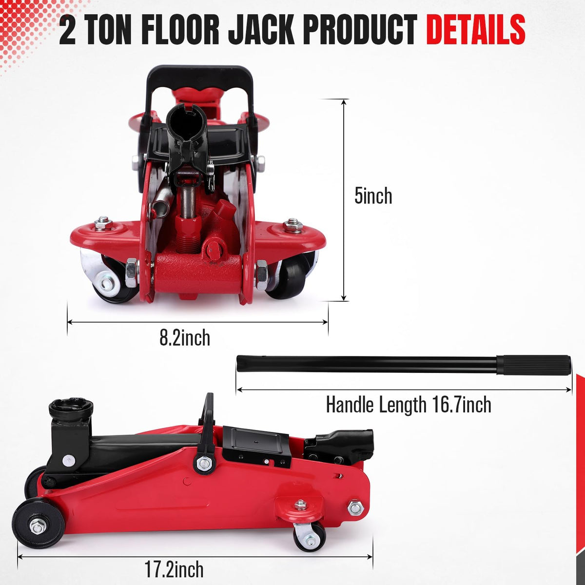 2 Ton Low Profile Hydraulic Floor Jack J227