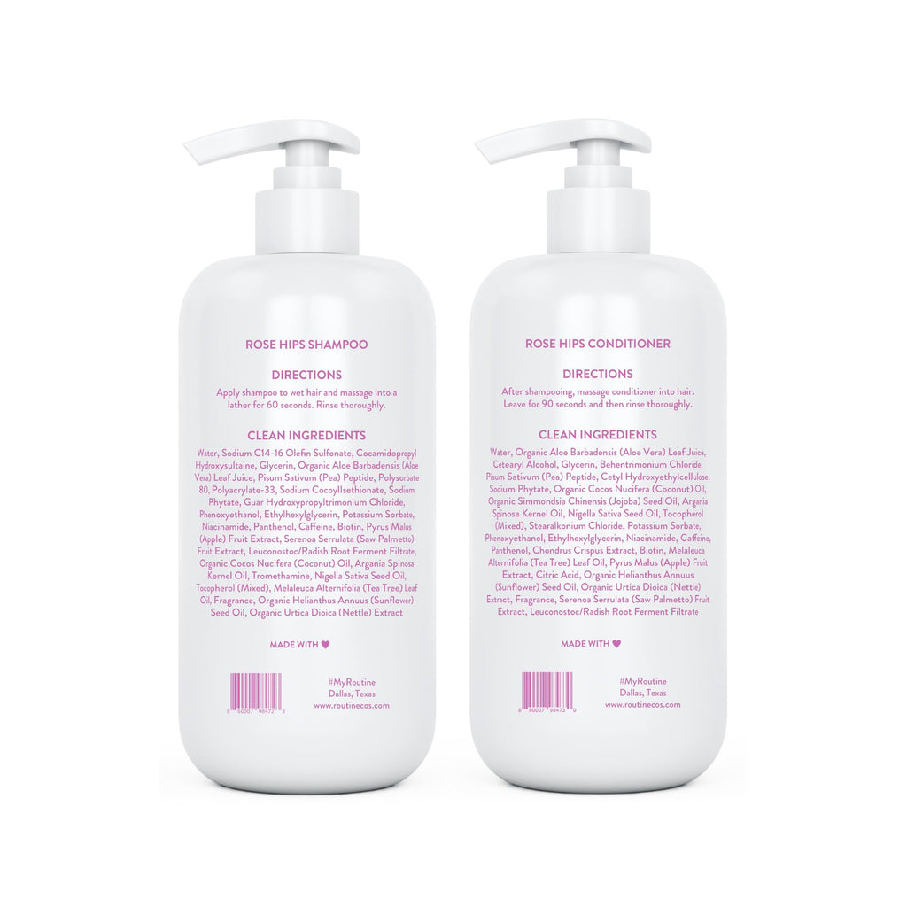 Biotin Color Safe Sulfate-Free Shampoo and Conditioner Set and Hair Serum D86464
