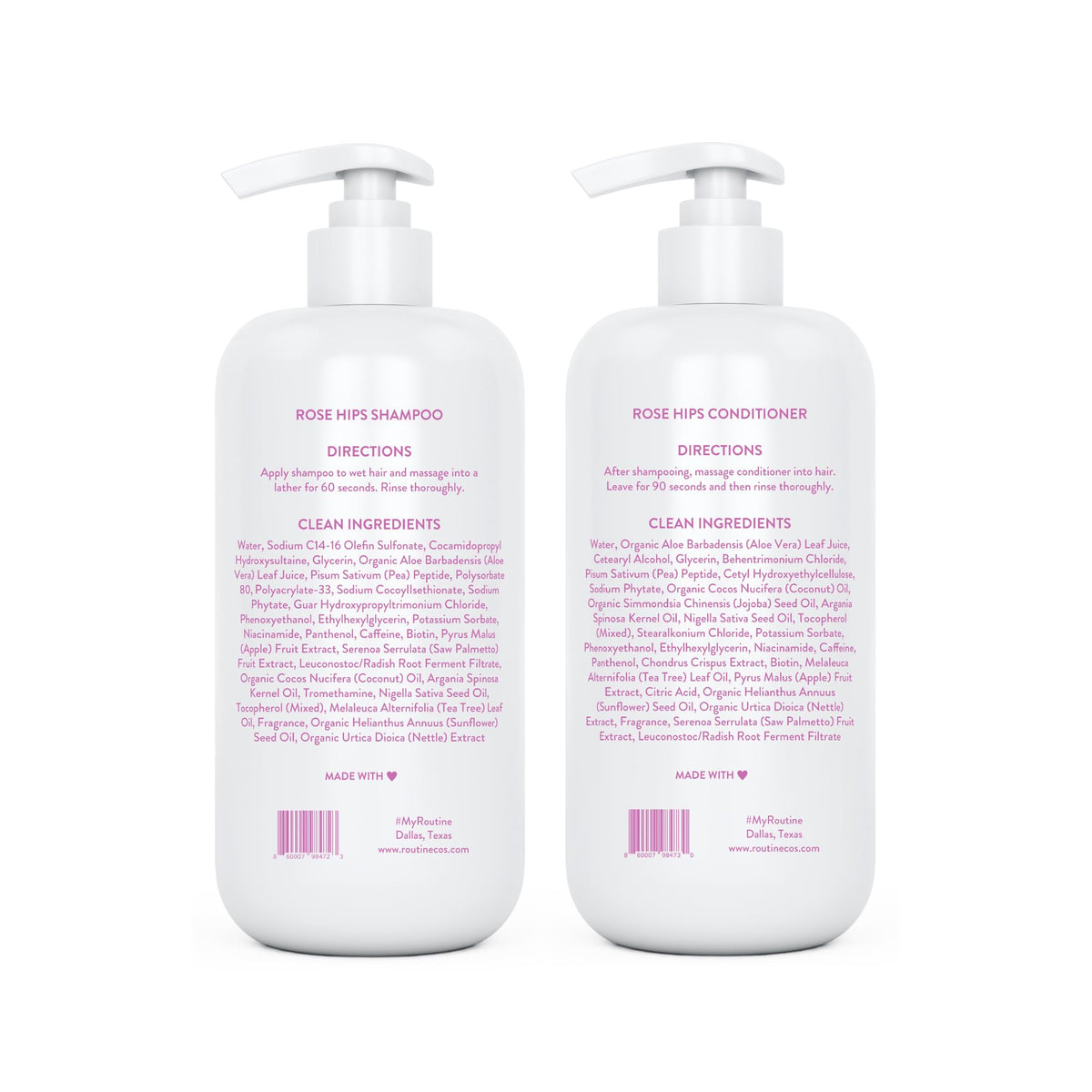 Biotin Color Safe Sulfate-Free Shampoo and Conditioner Set and Hair Serum D86464