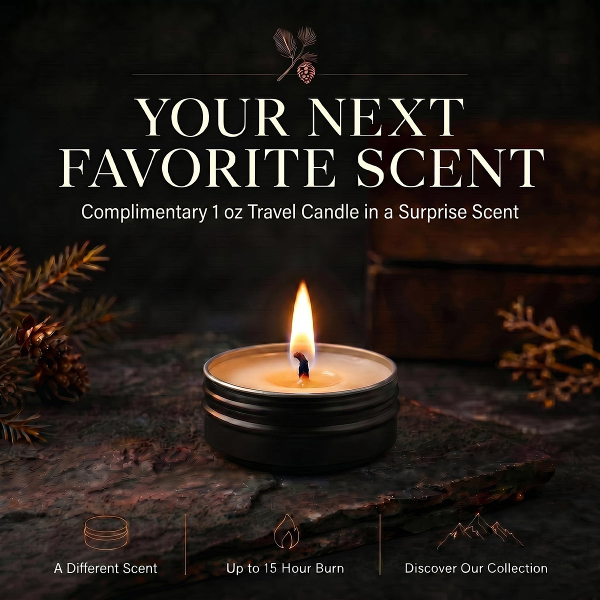 16 oz Wood Wick Candle T7787