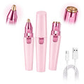 Pink USB Rechargeable Facial Hair Remover T547