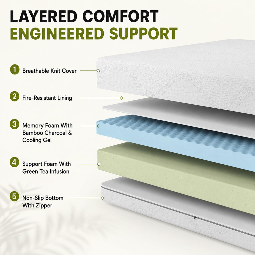 6 Inch Twin Memory Foam Mattress B603419