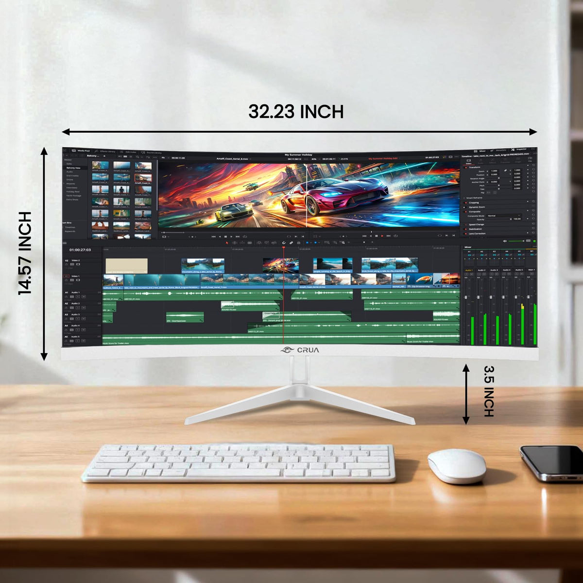 34 Inch 21:9 UWQHD 100Hz IPS Ultrawide Curved Monitor K52417