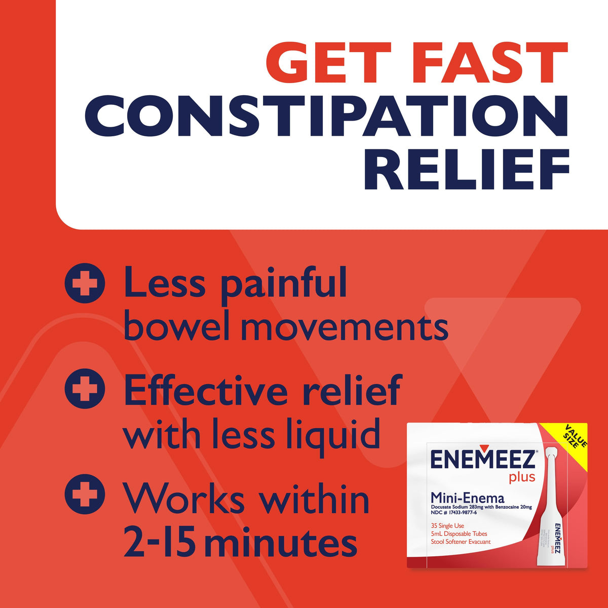 Docusate Sodium Benzocaine Mini Enema 35 Count V540574