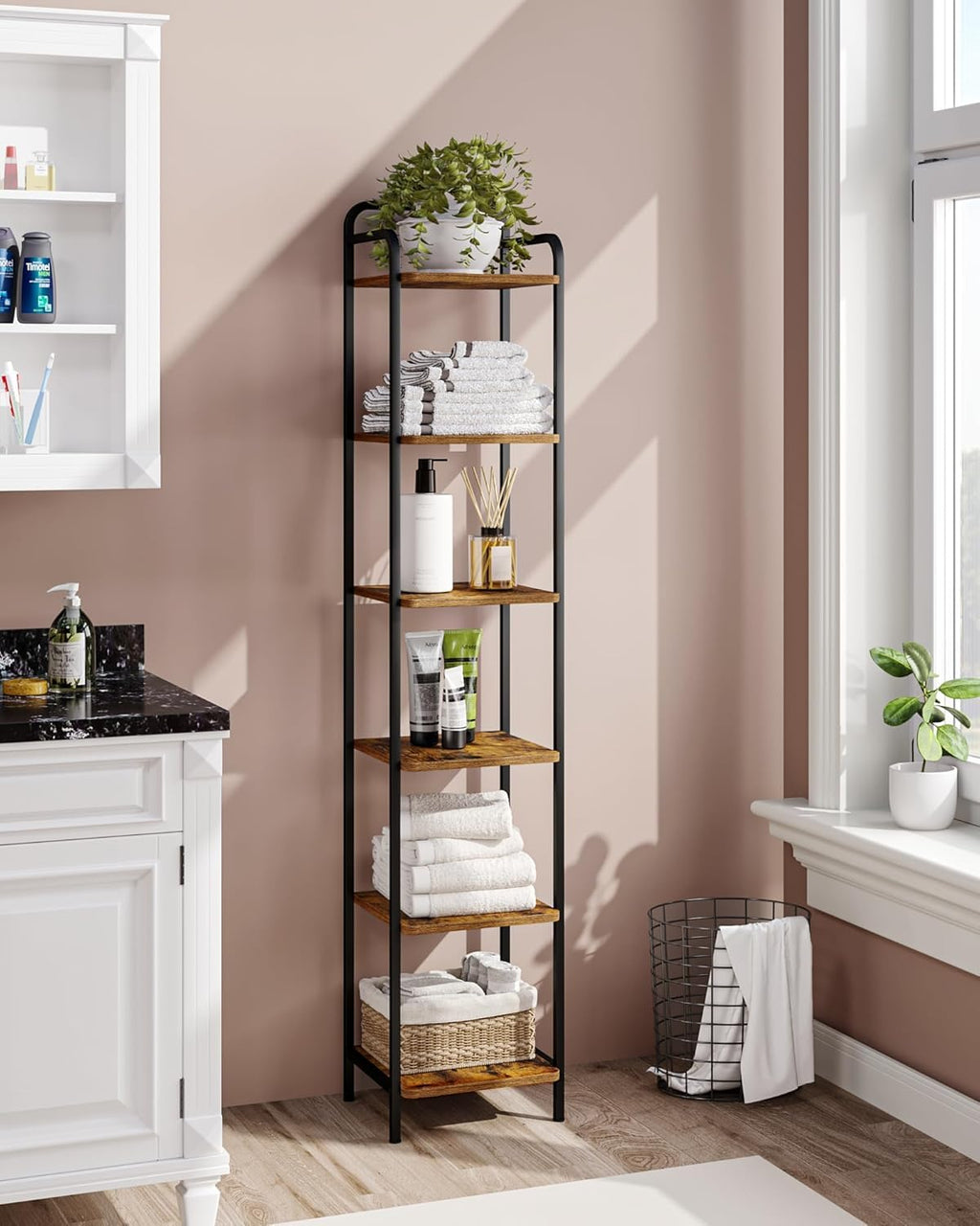 Narrow Industrial Bookcase I938920