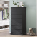 Black 8 Drawer Wood Dresser S7155