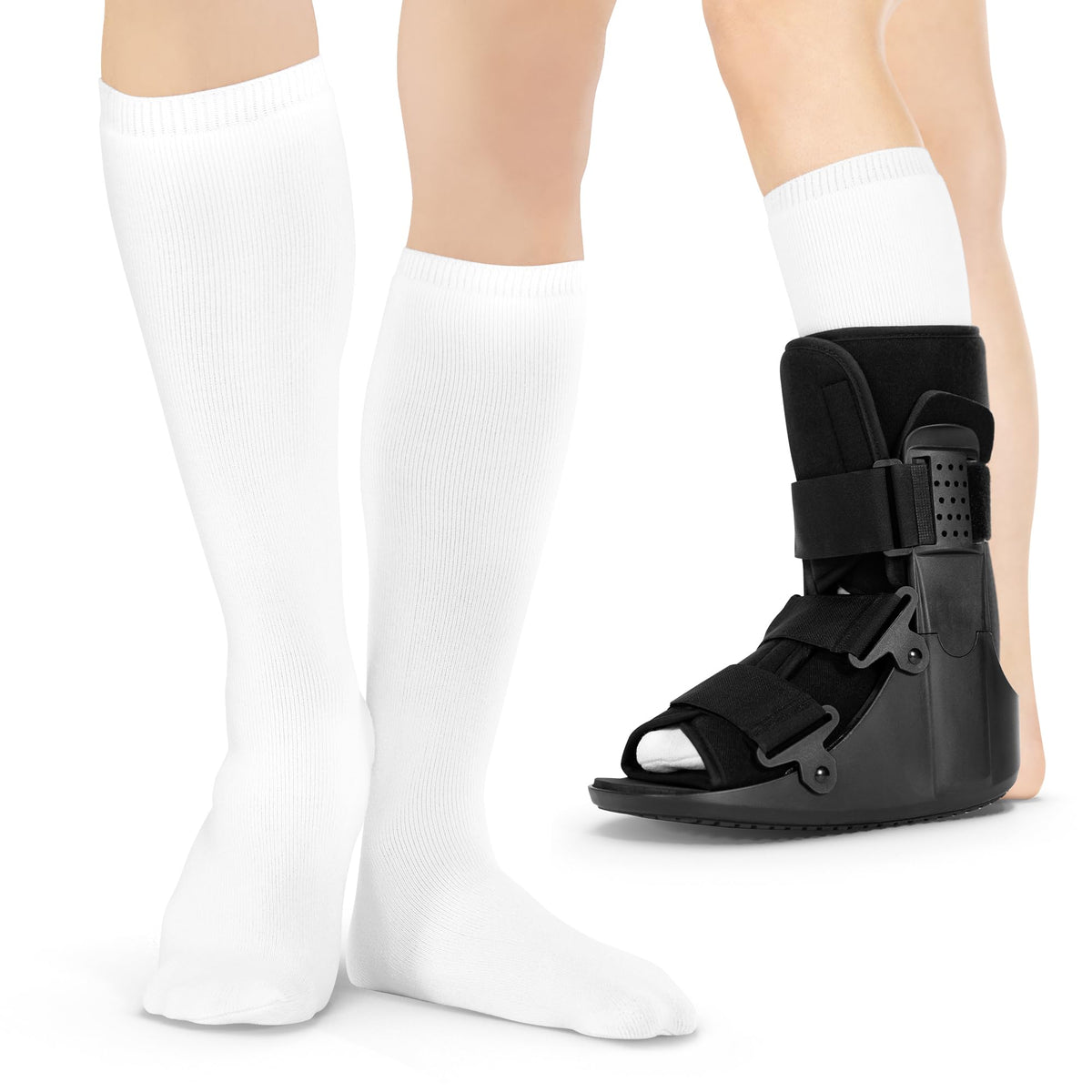 1 Pair White Tube Sock Liners H508