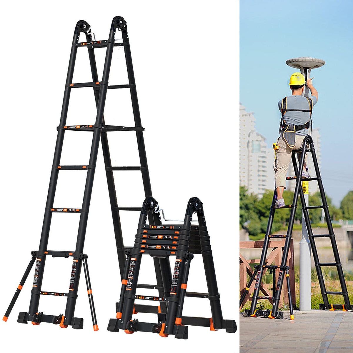 Aluminum Telescoping Ladder 330lbs T325572