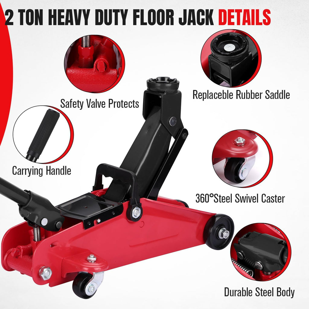 2 Ton Low Profile Hydraulic Floor Jack J227