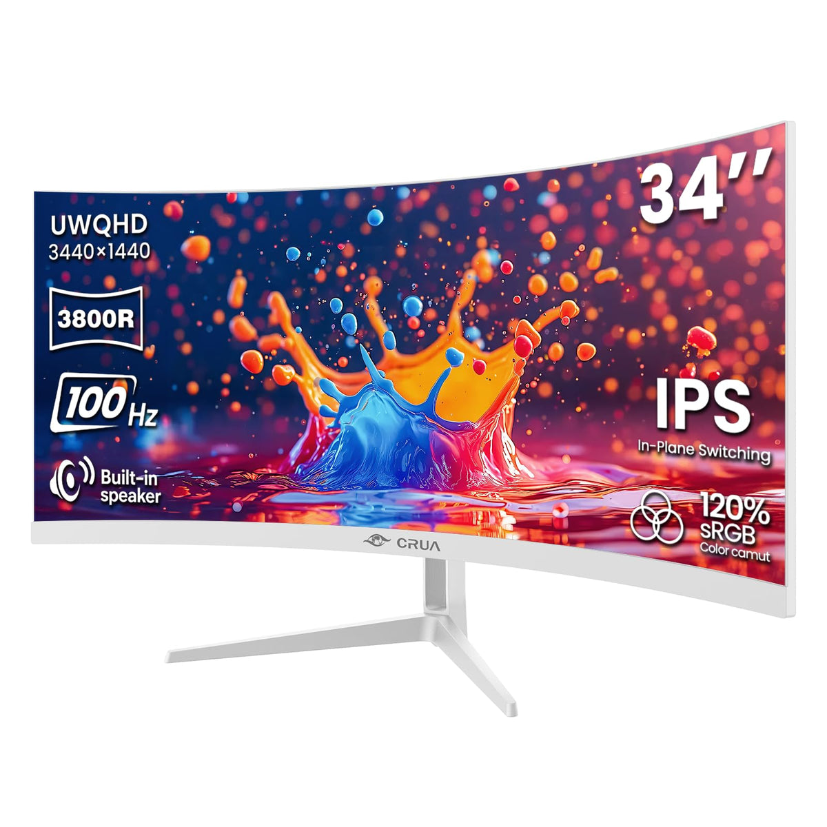 34 Inch 21:9 UWQHD 100Hz IPS Ultrawide Curved Monitor K52417