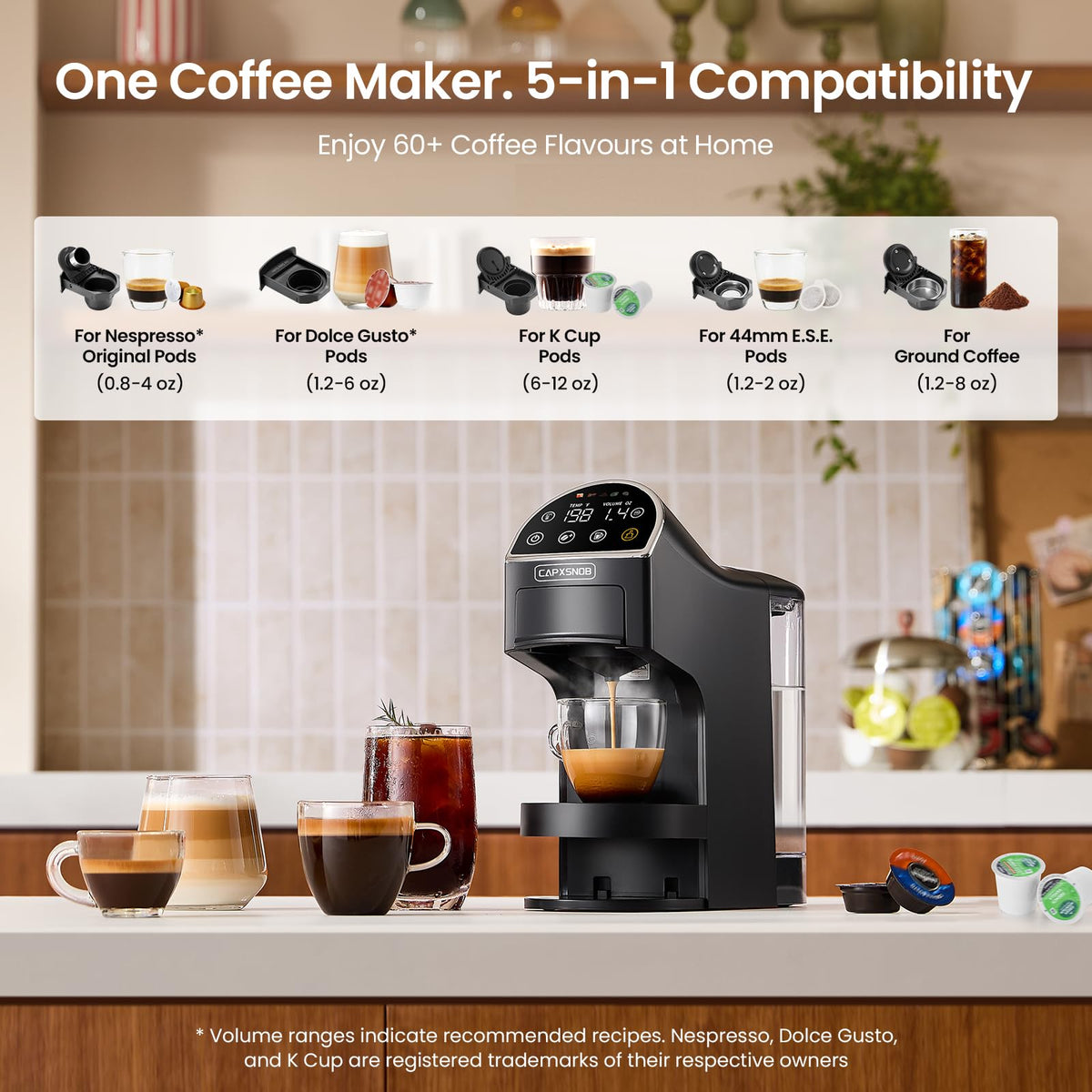 5-in-1 Coffee Maker & Machine T242111
