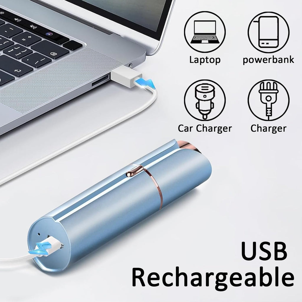 Facial Hair Removal USB Rechargeable 3 Replacement Heads W335