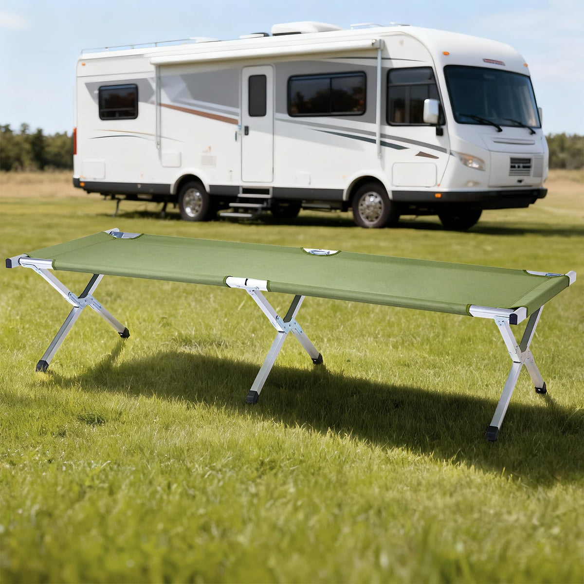 Folding Camping Cot with Carry Bag F22923