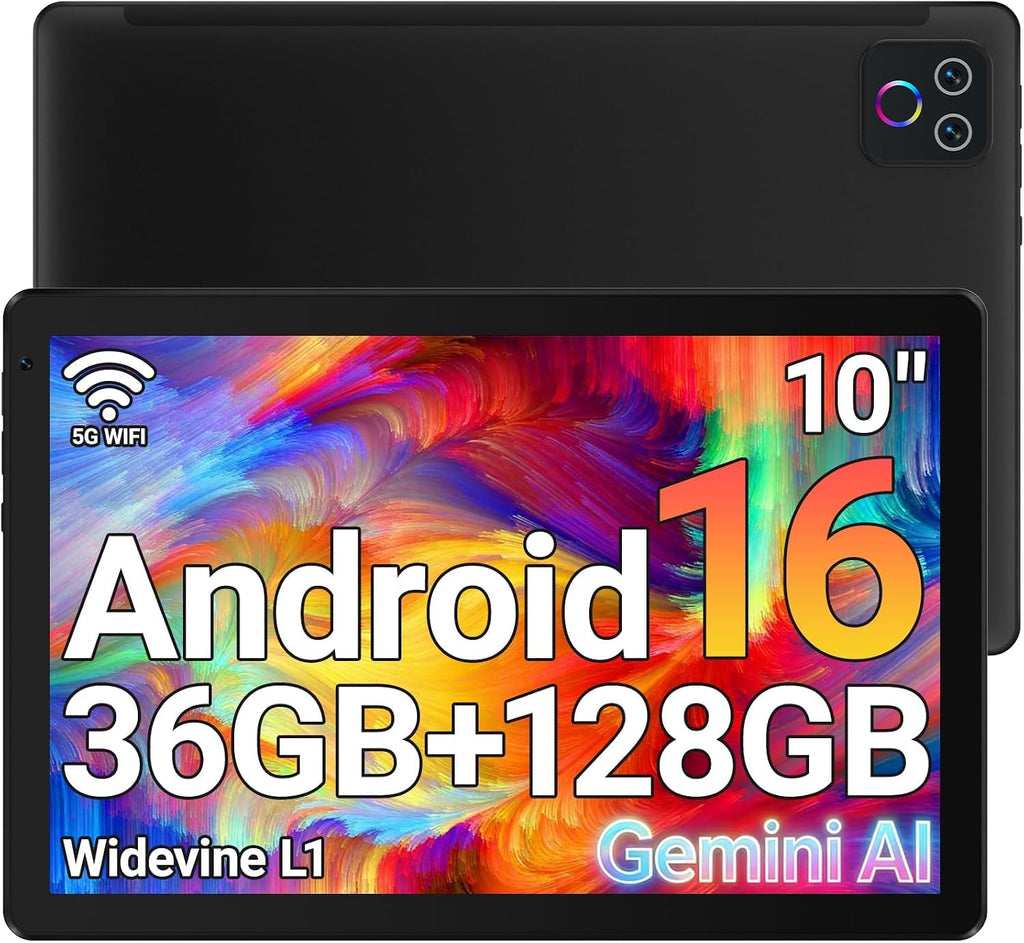 10.1" Android 16 Tablet Octa-core 36GB+128GB Dual Camera A2061