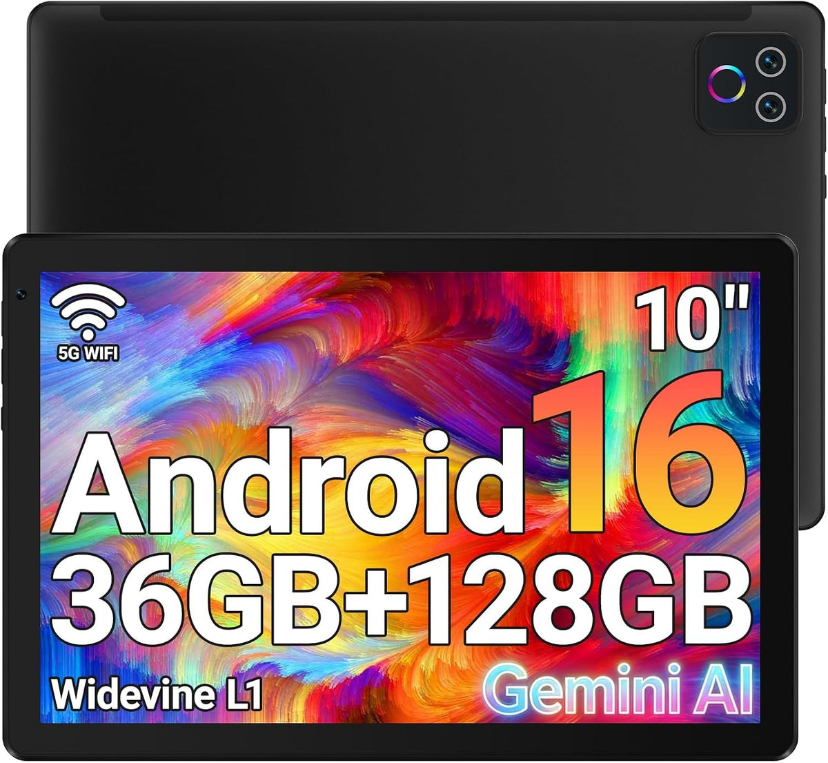 10.1" Android 16 Tablet Octa-core 36GB+128GB Dual Camera A2061