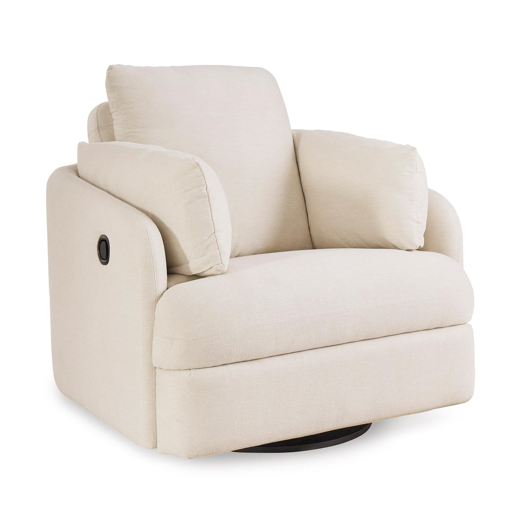 Beige Swivel Glider Recliner Rocking Chair F43775