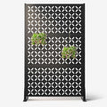 72" Decorative Metal Outdoor Privacy Fence Screen C945407