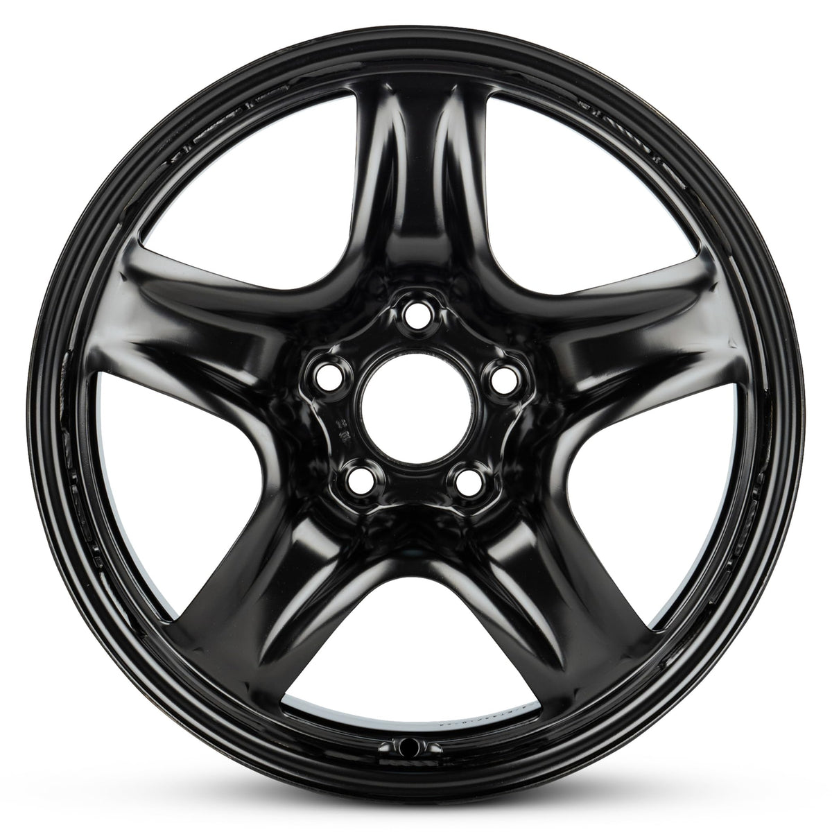 17 Inch Painted Black Car Wheel T5137
