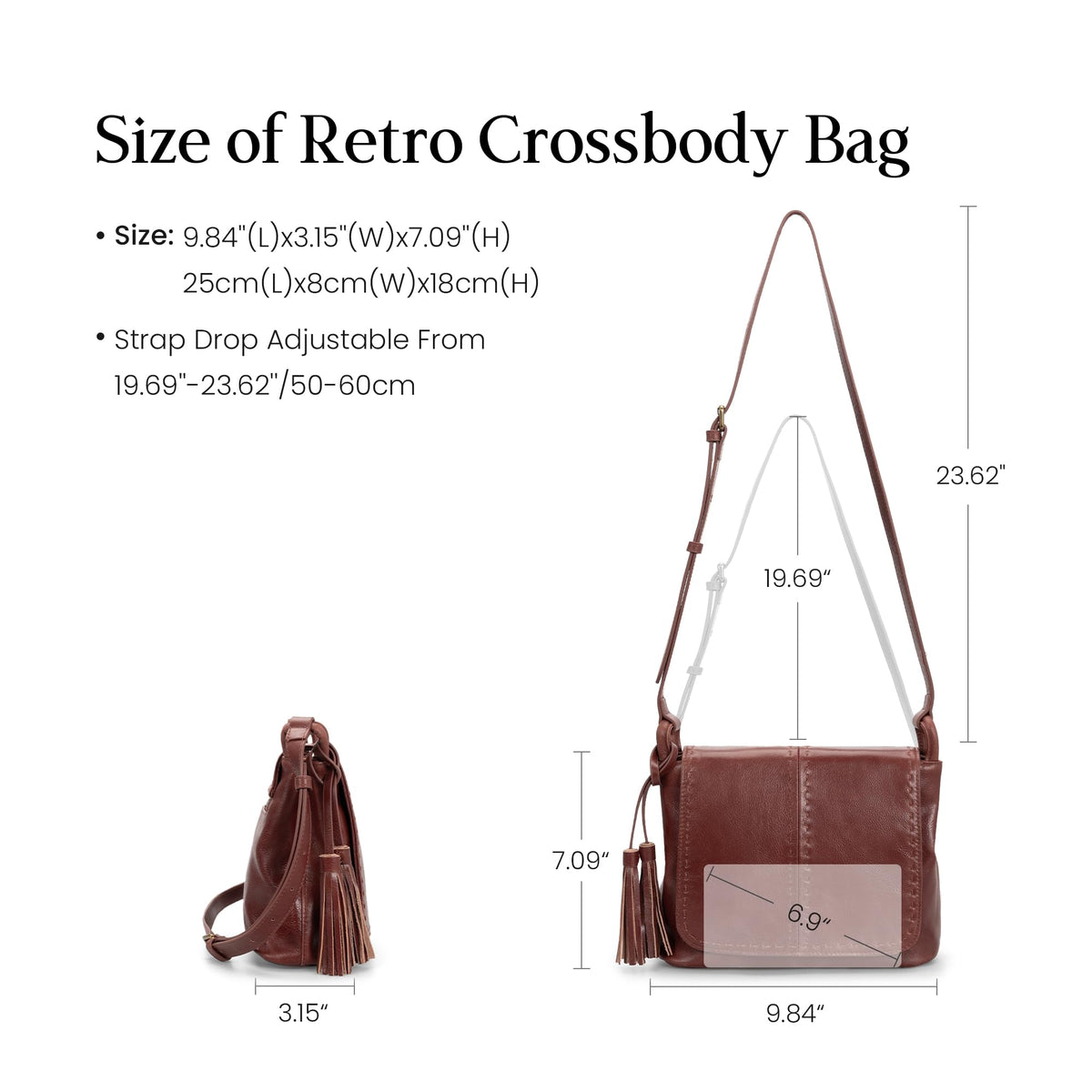Vintage Leather Crossbody Bag with Multi-Pockets RFID O252280
