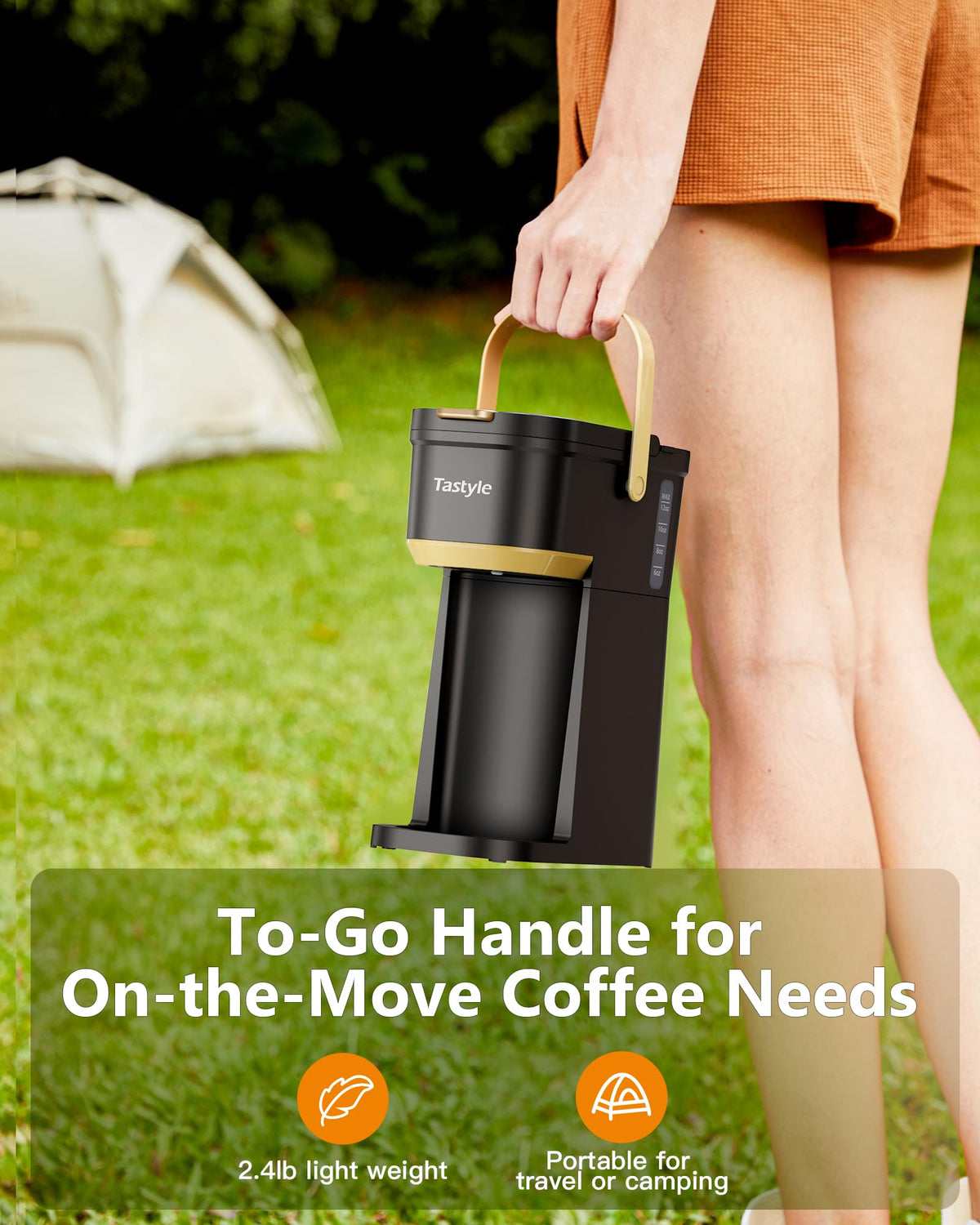 Mini Single Serve Coffee Maker with 30 Descaler Tablets G708394